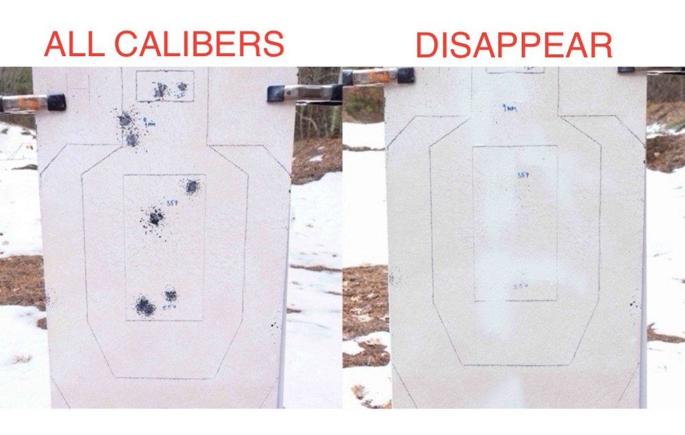 Self Healing Targets -Square White Reusable Rubber
