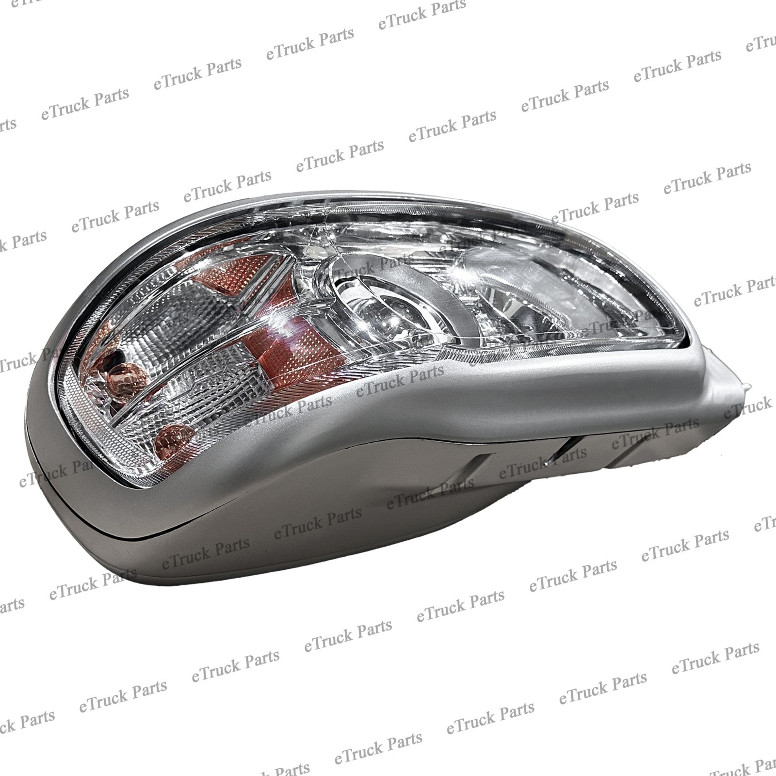 2008 - Peterbilt 388 389 567 589 RH Headlight Assembly w/ Matte Chrome Housing