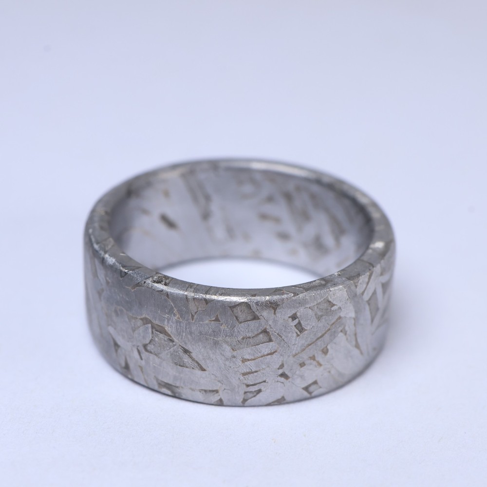 Meteorite Ring, Natural Muonionalusta meteorite,Personalized customization Ring