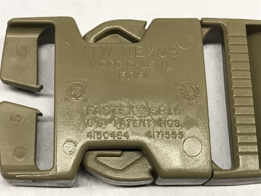 Replacement Tan 499 Buckle Set for OCP Rucksack / Backpack Webbing USGI