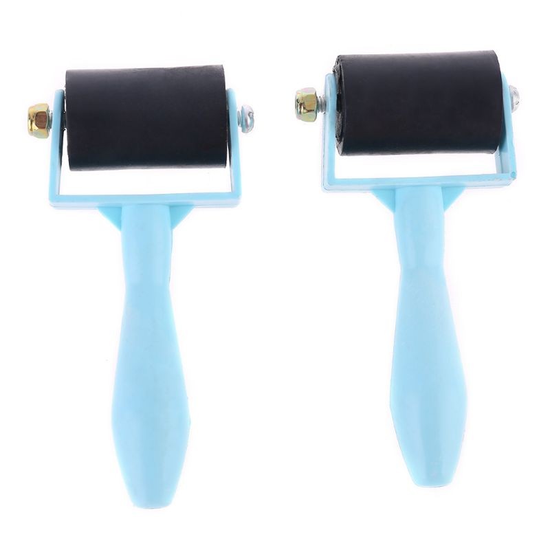 2Pcs Nonslip Tape Construction Tool Rubber roller for Printmaking