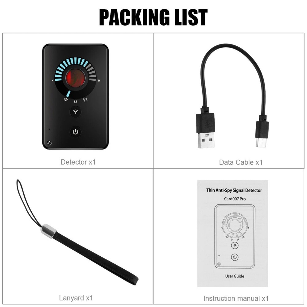 Replacement Wireless Anti-Spy Camera RF Detector Scanner for Security Check