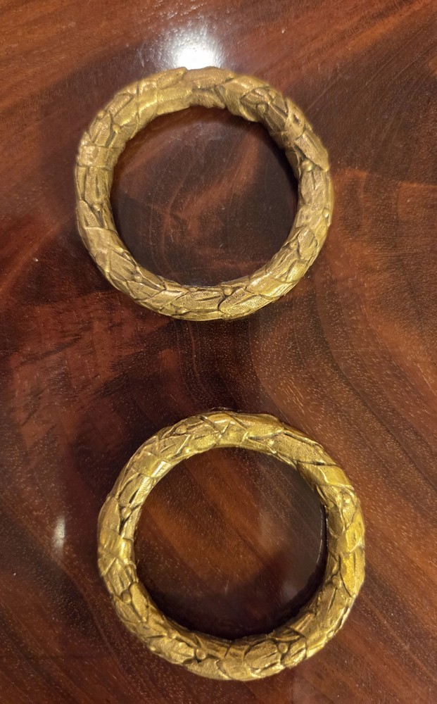 Antique Bronze Neoclassical Pediments