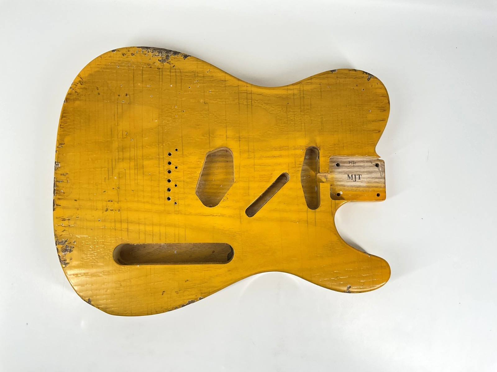 MJT Official Custom Vintage Aged Nitro Guitar Body Mark Jenny VTT Butterscotch