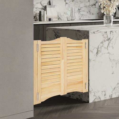 Cafe Swinging Door Solid Wood Saloon Doors with Hinges Porch Entrance Partition