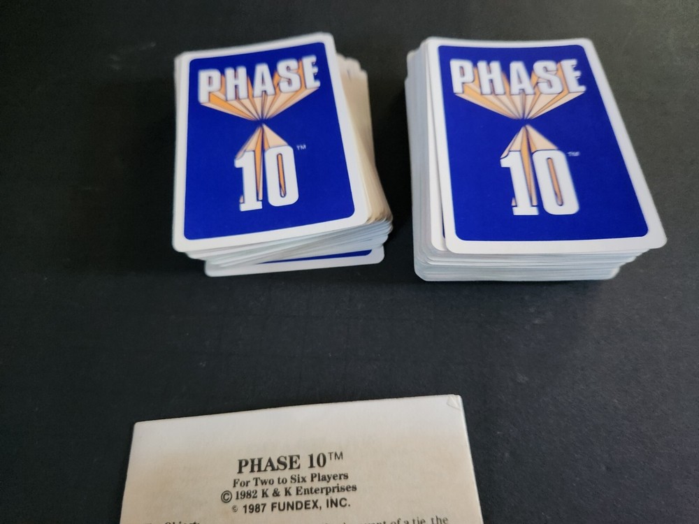 Vintage 1987 Phase 10 Replacement 107 Cards/Instructions