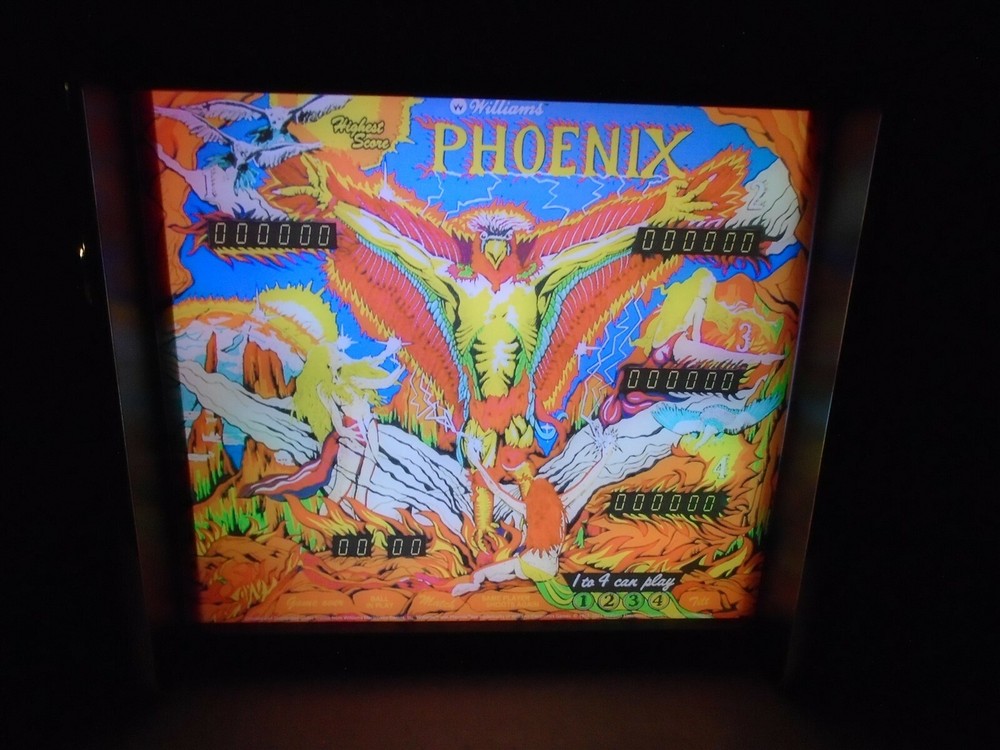 Williams Phoenix Pinball Head LED Display light box