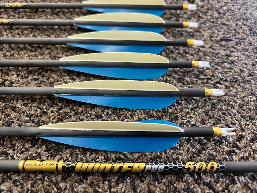 Gold Tip Hunter PRO 500 Arrows ( Full Length/Lightly Used)