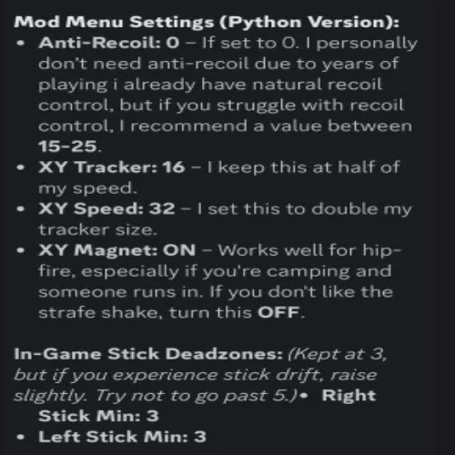 Python Prime COD/BO7 Zen Script BEST DEAL Aim assist, No recoil, Rapid fire/MORE