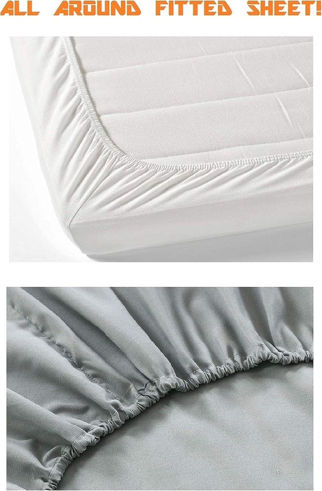 Luxury 4-Piece King Bedding Set Sage Green