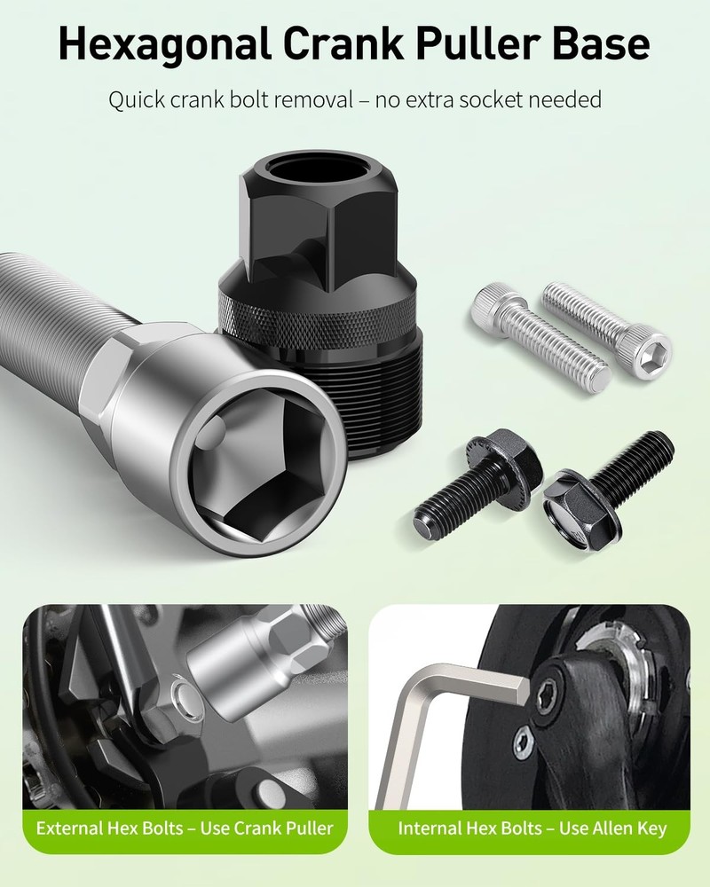 Bicycle Crank Puller Removal Tool Bottom Bracket Maintenance Repair Tool Set