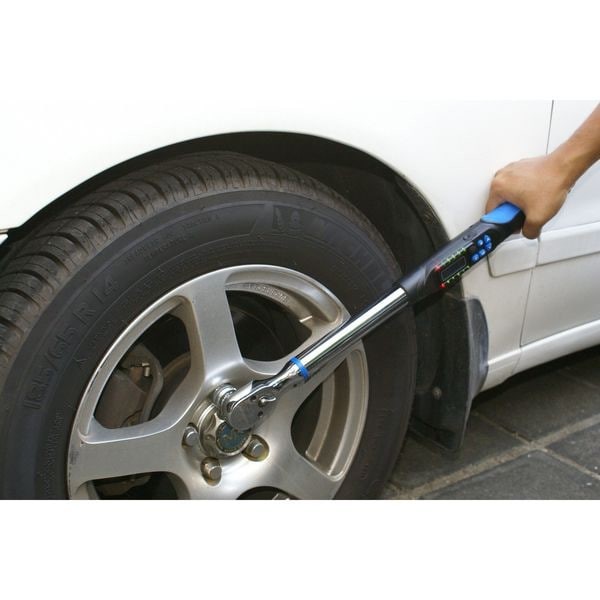 Westward 6Pag2 Elect Torque/Angle Wrench, 1/2 In In, Flex