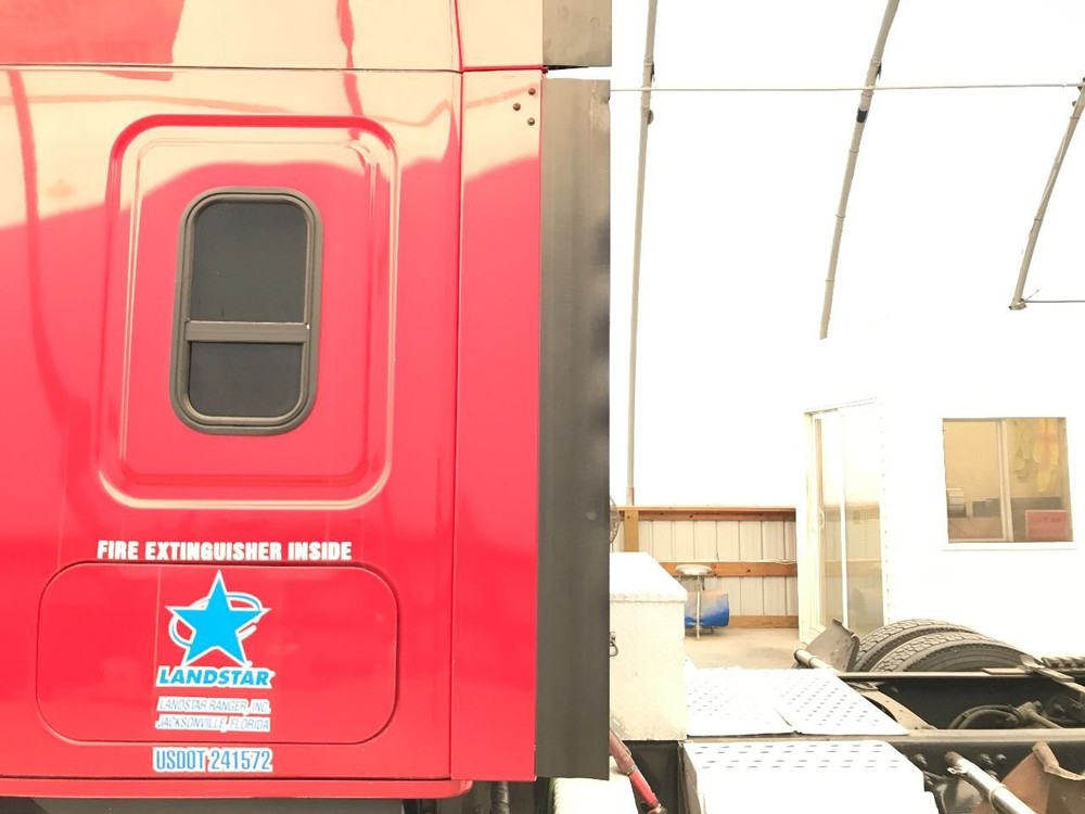2008-2024 Freightliner CASCADIA RED Left/Driver LOWER Side Fairing/Cab Extender