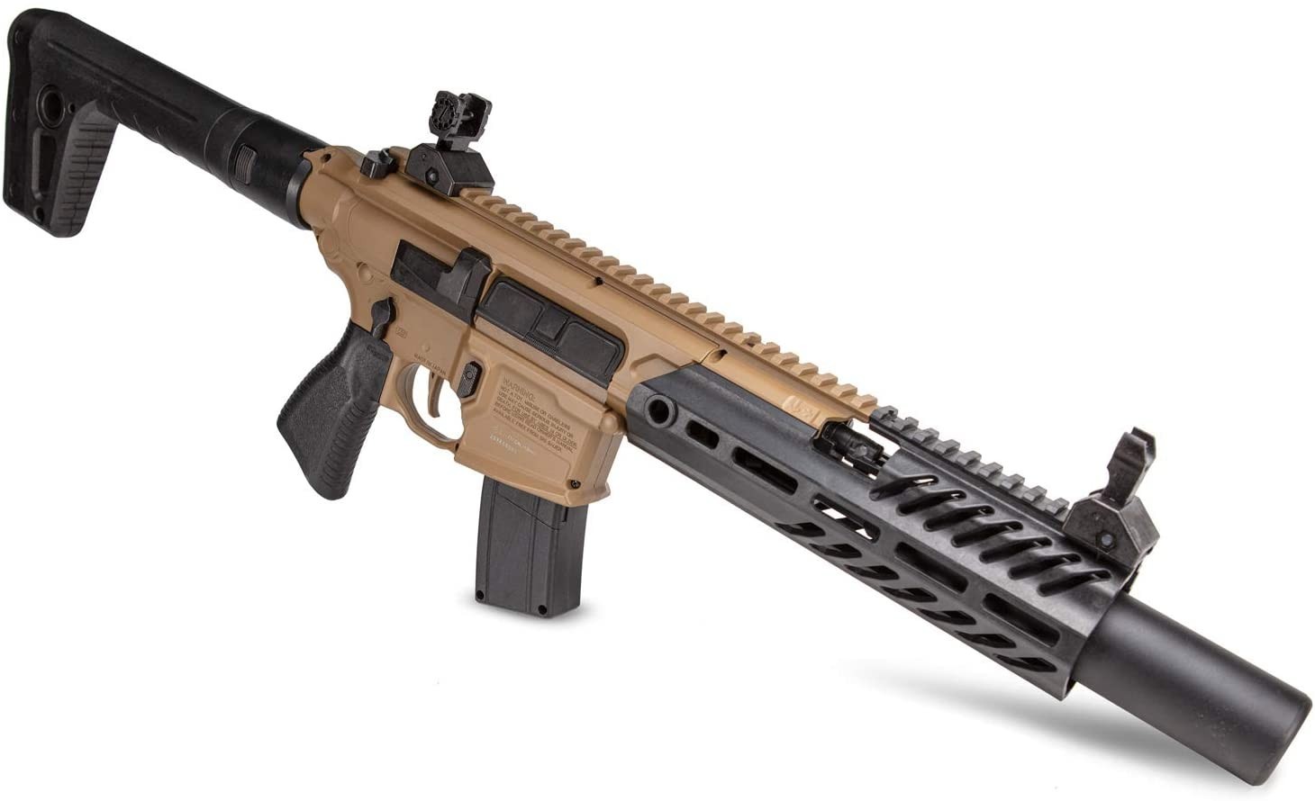 Sig Sauer MCX Canebrake .177 Cal CO2 Powered FDE/BLK Air Rifle AIR-MCX-CANEBRAKE