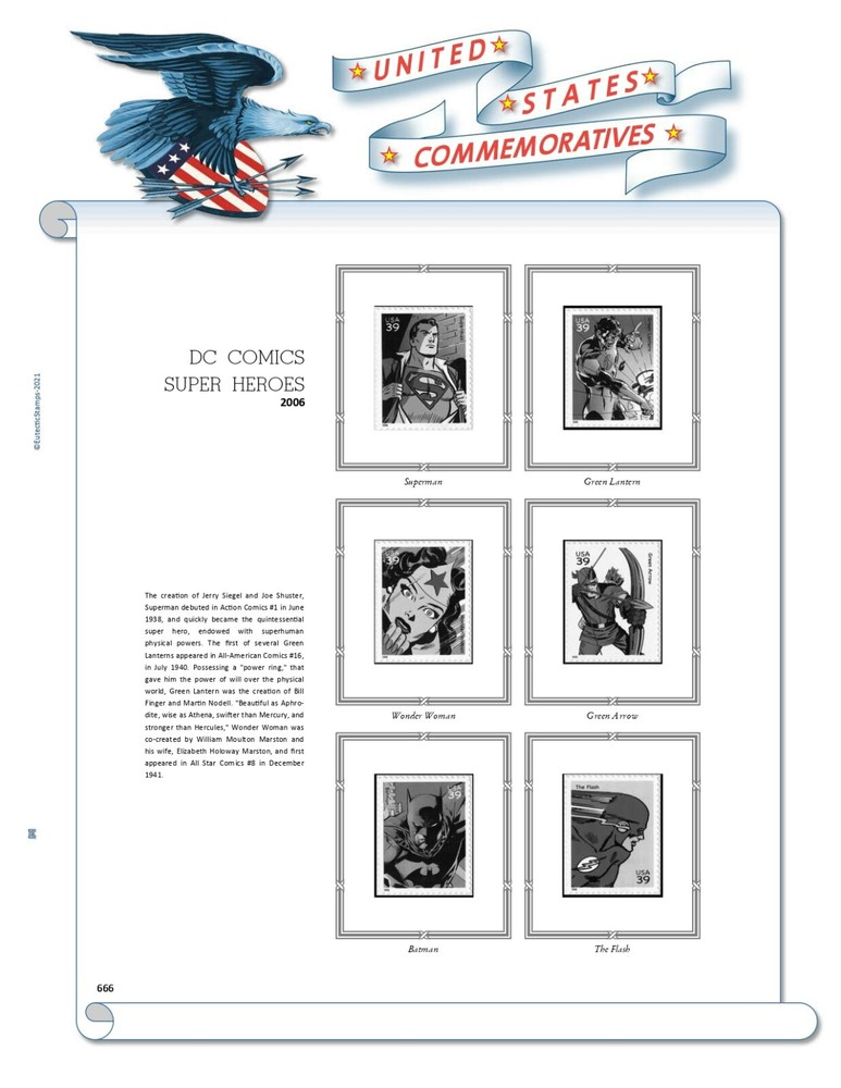 2006 U.S. Commemorative Singles COMPLETE Supplement (White Ace Alternative)