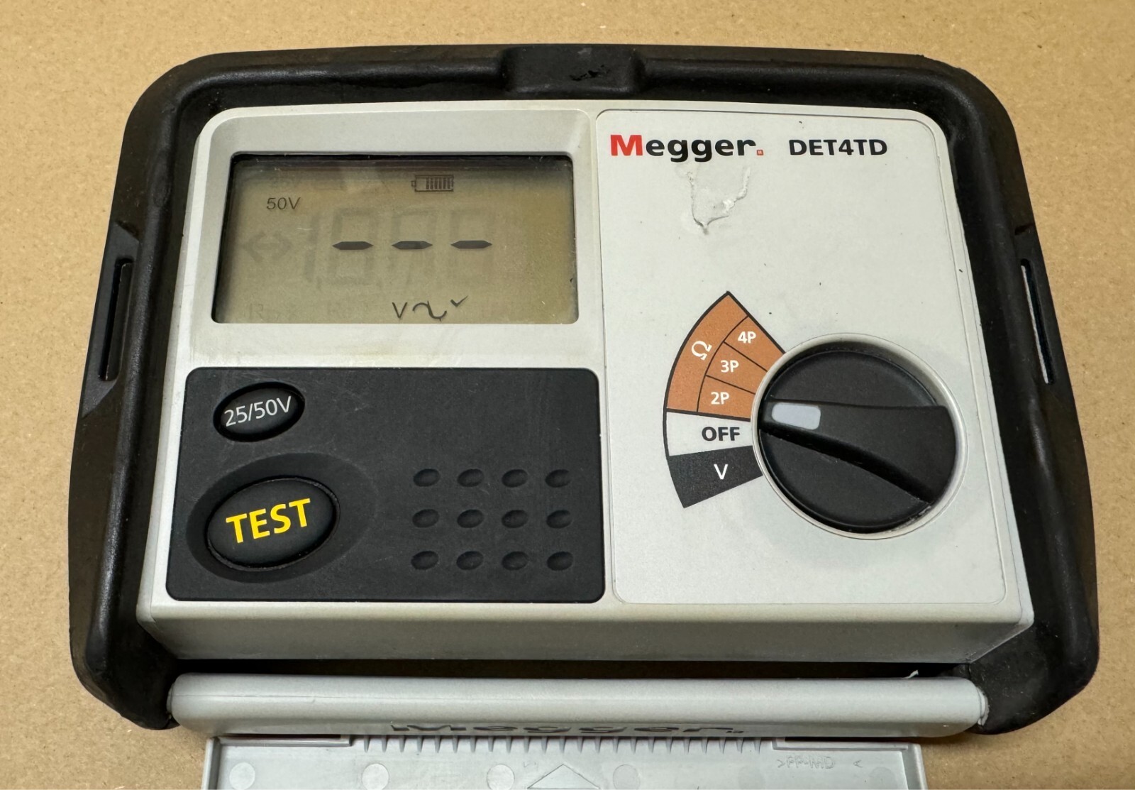 Megger DET4TD Earth Ground Electrode 25/50 Volt Tester, Working