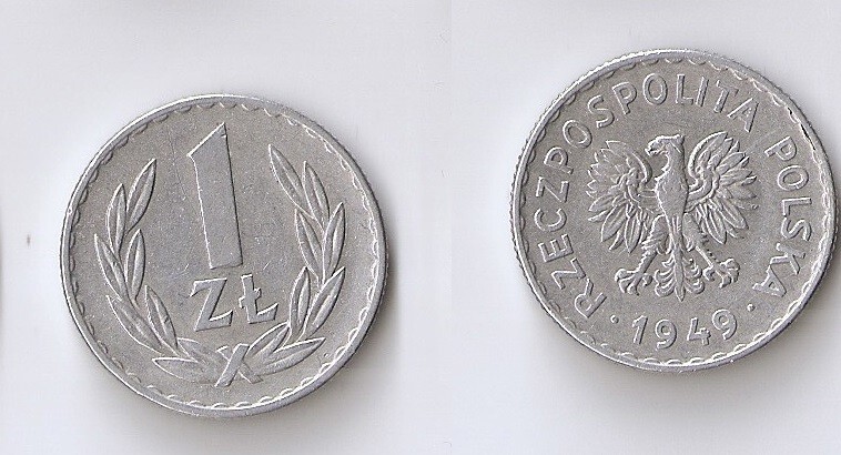 Poland 1 zloty 1949