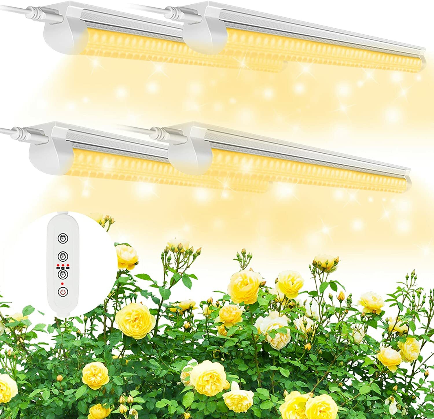 4 Pack T8 LED Grow Light 4FT LED Tube Light Full Spectrum 160W(4 × 40W) 48inches