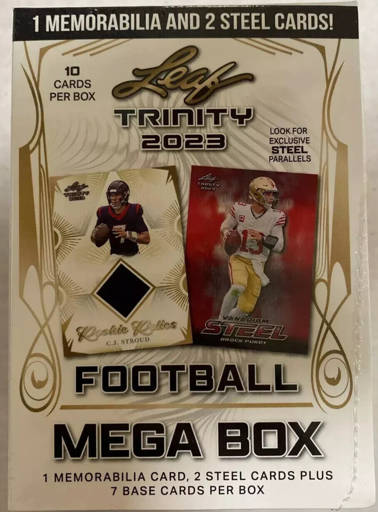2023 Leaf Trinity Football Mega Box New Sealed