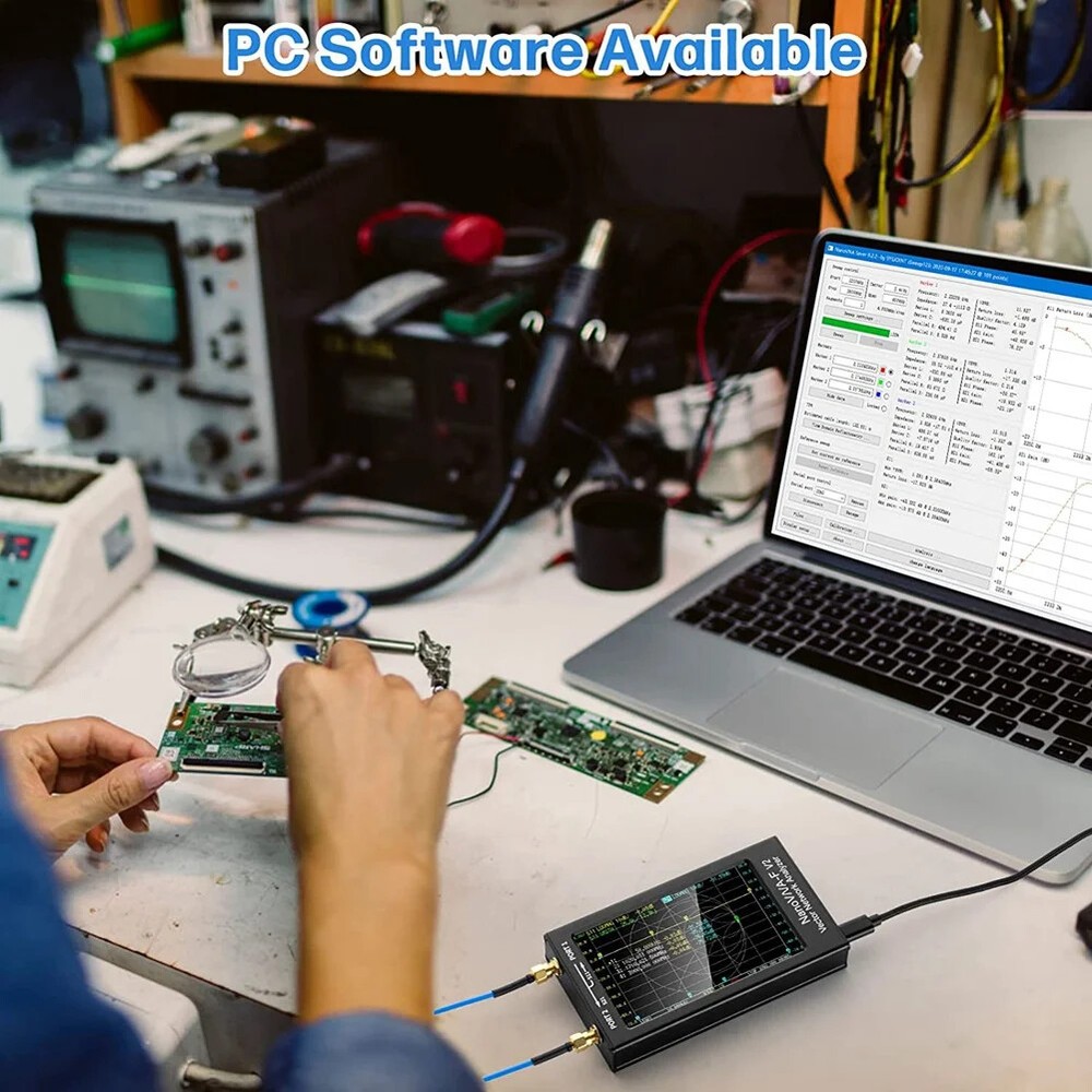 Vector Network Analyzers 50KHz-3GHz Antenna Analyzer HF VHF UHF VNA 4.3" 5000mAh