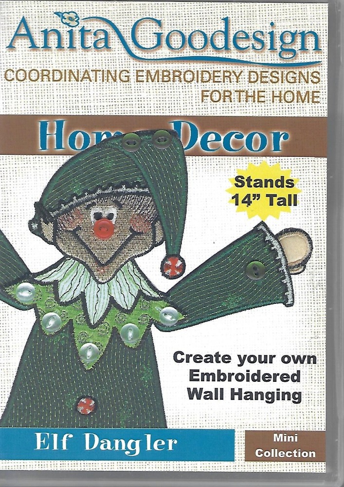 Anita Goodesign Home Decor - Elf Dangler (CD-ROM)