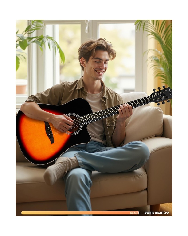 Fesley X FD60C 41" Acoustic Guitar Kit - Beginner