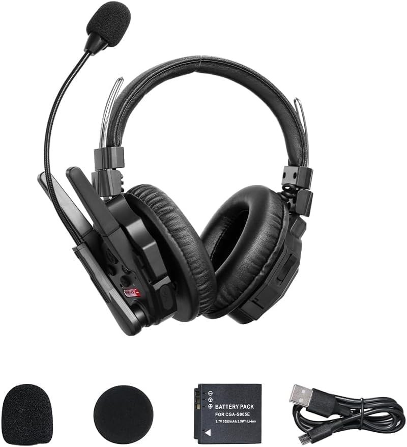 SYNCO Xtalk Xmax1 Wireless Intercom Headset Dual Ear 500m Range - NIB