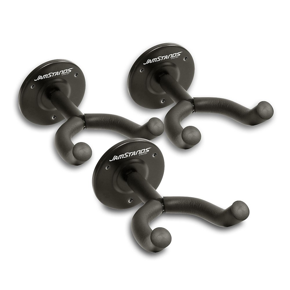JAMSTANDS JS-GHG25 Guitar Wall Hanger w/ Adjustable Yoke (3 PACK)