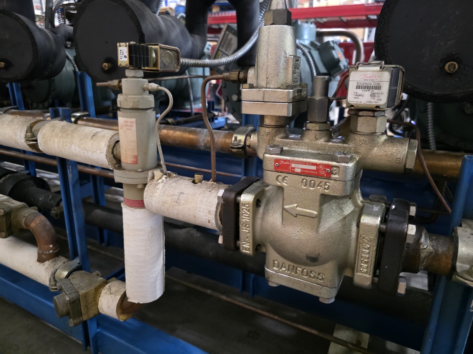 Tyler/Carrier 65 HP Refrigeration Compressor Rack Med Temp Cooler R404A R448/449