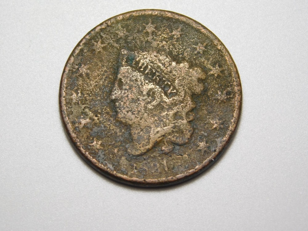 OLD US  COINS  1831 CORONET  HEAD LARGE CENT