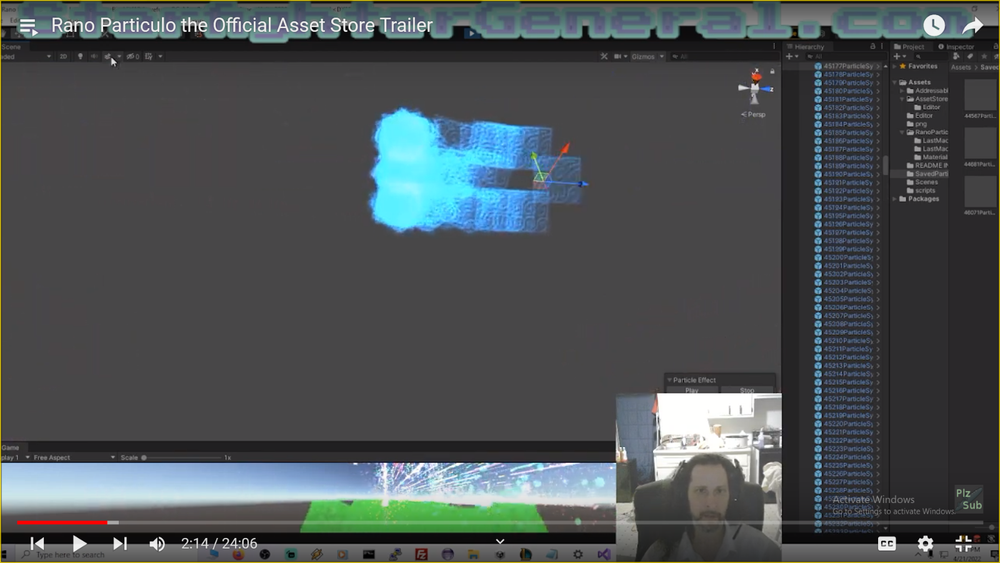 Unity3d: RANO PARTICULO PARTICLE EFFECT GENERATOR! Making games never so fun.