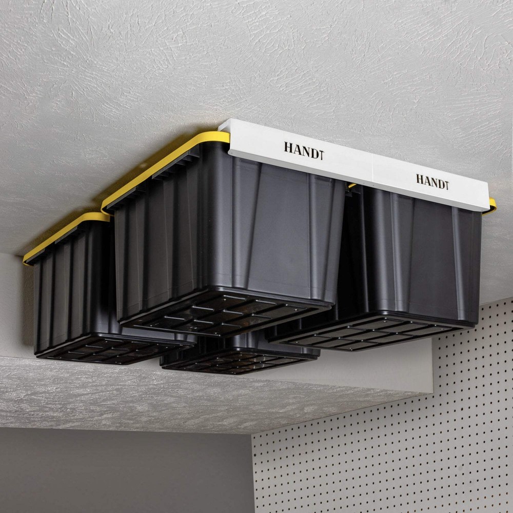 Garage Ceiling Storage Rack, 4 Sets White