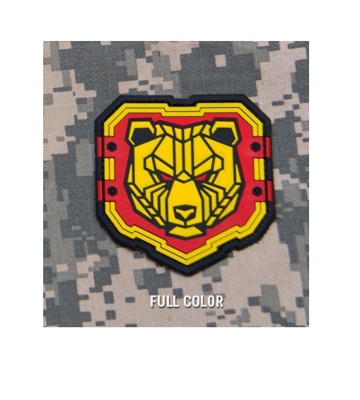 PVC Patch - Milspec Monkey MSM - INDUSTRIAL BEAR - Morale - FULL COLOR