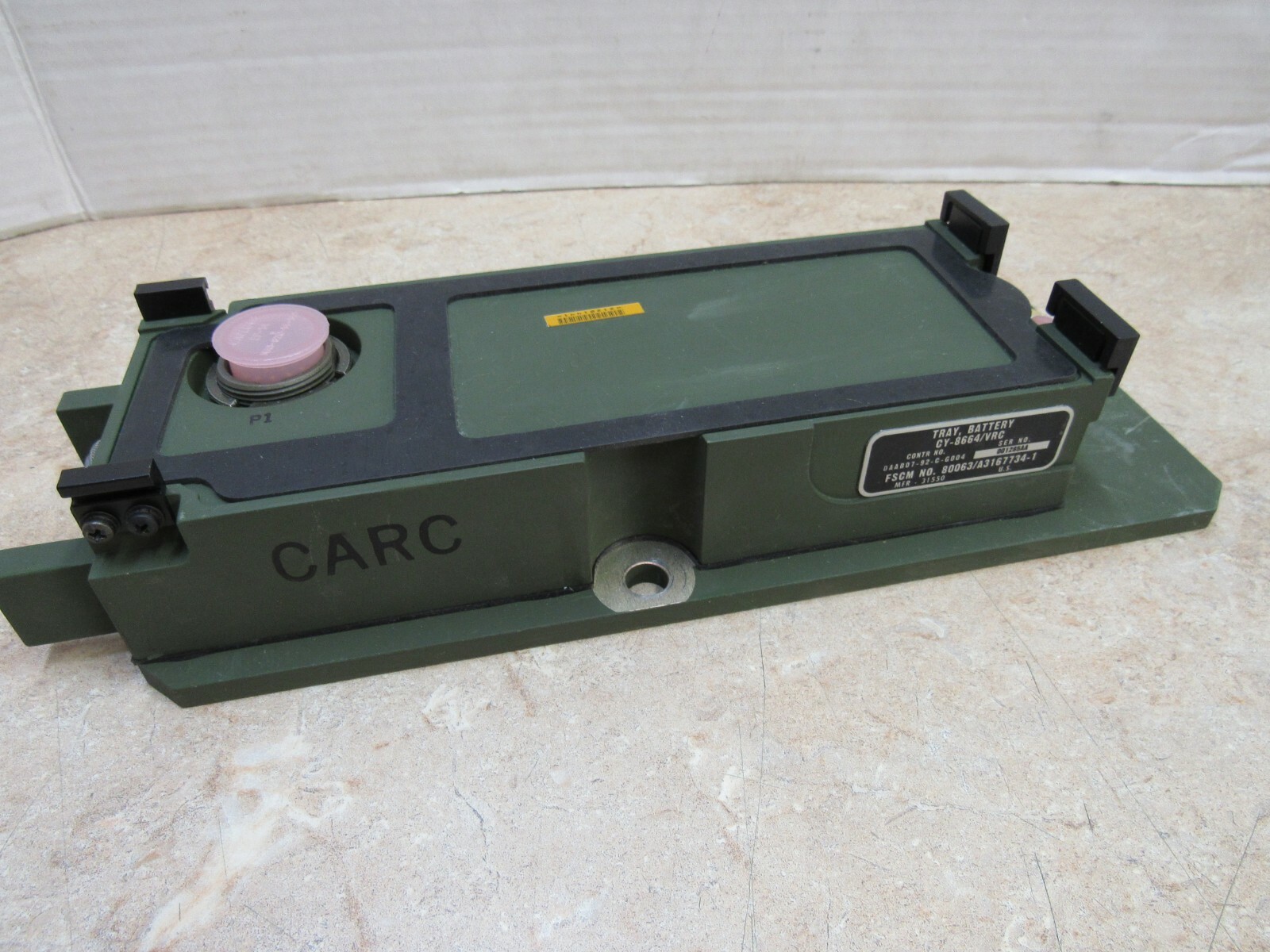 RT-1439 VRC Sincgars Military Radio Battery Tray CY-8664 AN/ VRC 87/88C NOS 1993