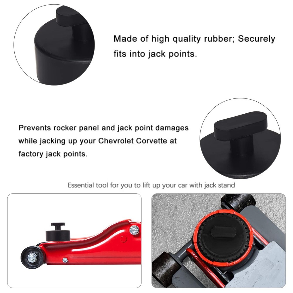 DEDC Jack Pads Compatible with Corvette - 4Pcs, Non-Slip 4 PCS,