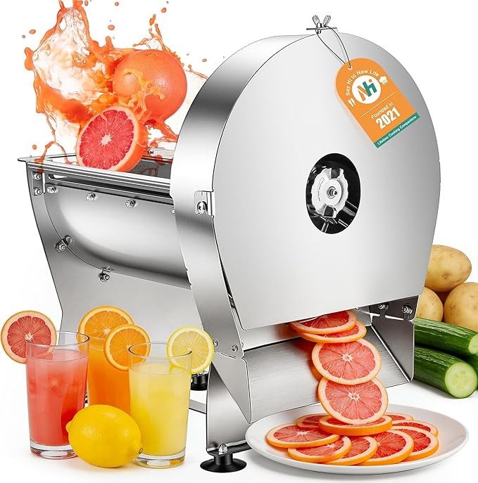 Electric Vegetable Cutter Adjustable Thickness Stainless