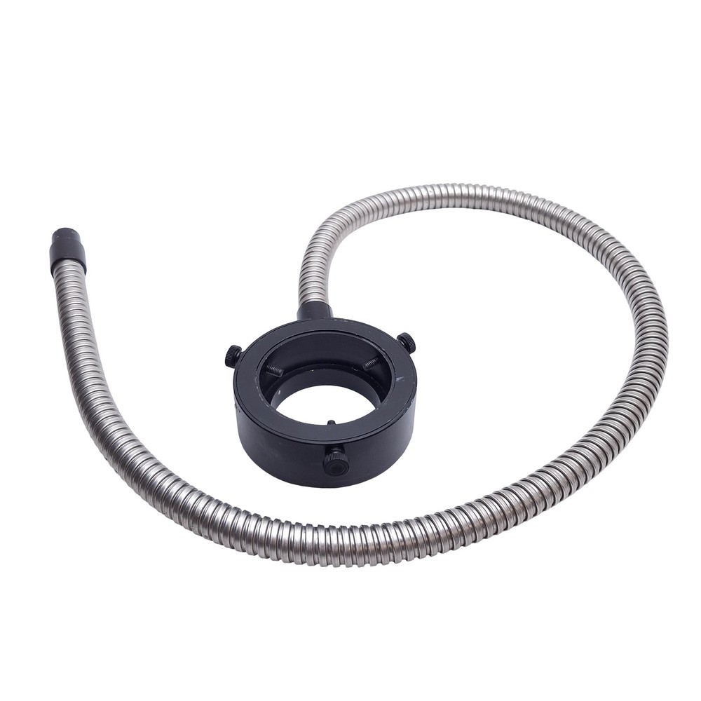 Microscope Fiber Optic Light Ring Guide, ø5/8in Input, ø2in Mount, 0.45in Bundle