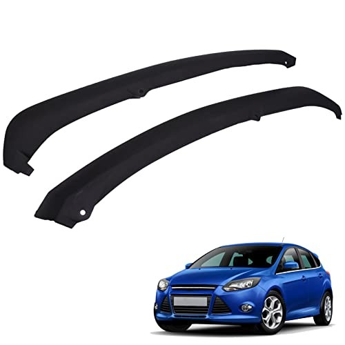 2-Pack Front Bumper Lower Trim Panel Black Plastic Left Right Replacement for