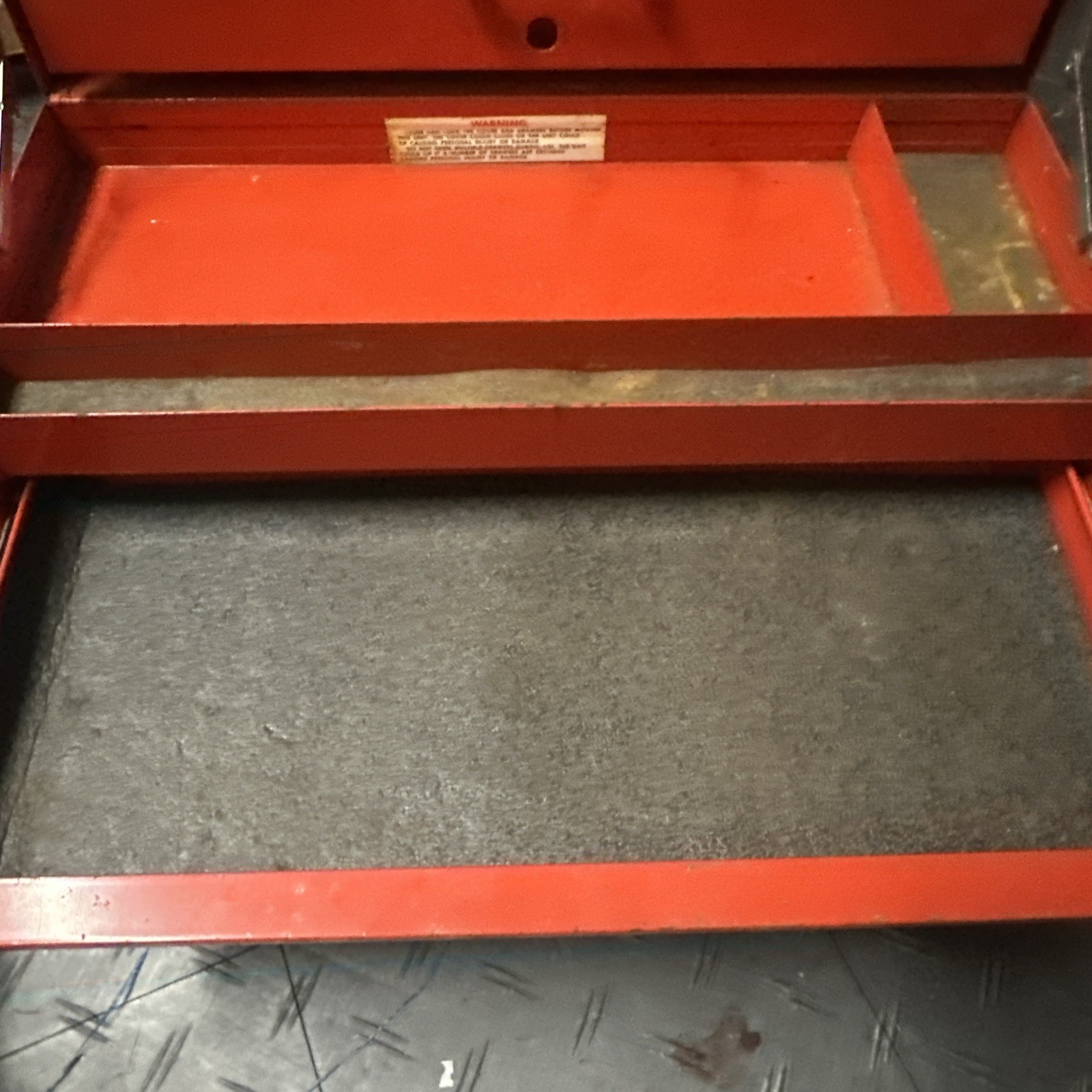 Vintage Snap-On Tools 24" Flip Top Tool Box 3 Drawer KRA-53D