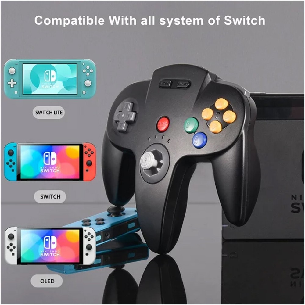 Wireless For N64 Game System/Switch PC Windows Mac Remote Game Pad Joystick