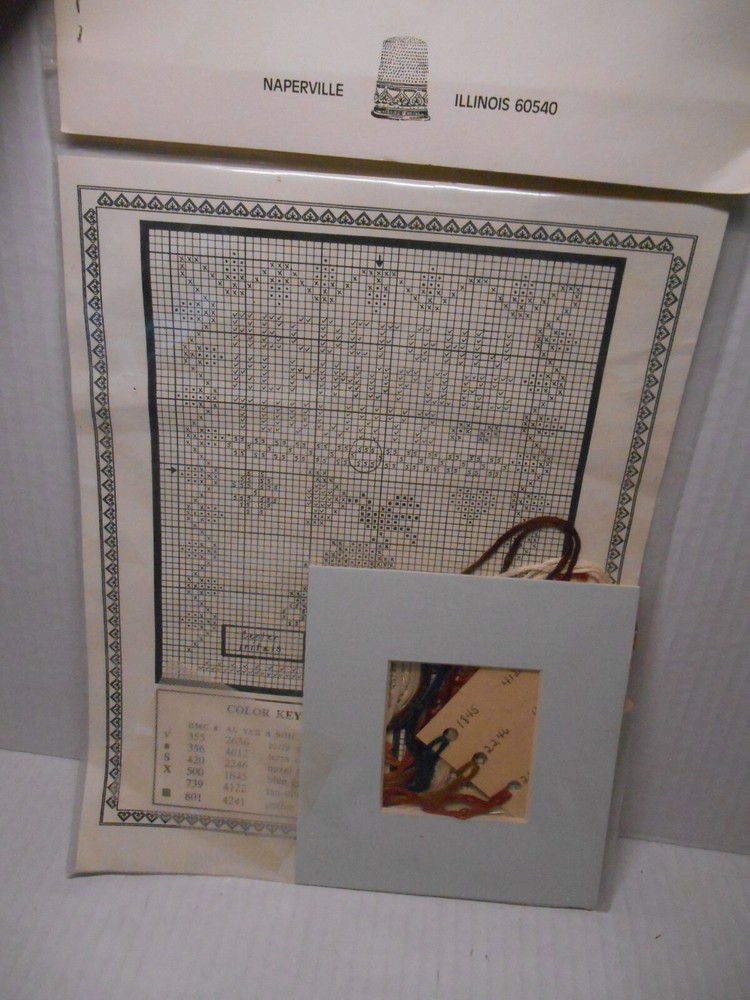 Threads Through Time THE BASKET & BIRD SAMPLER Kit 40 ct Silk Mesh & Soie Thread