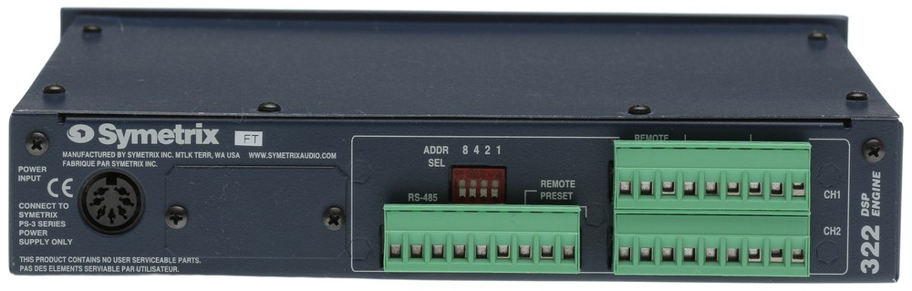 Symetrix 322 DSP Digital Audio Dynamics Processor AGC Auto/Remote Gain Control