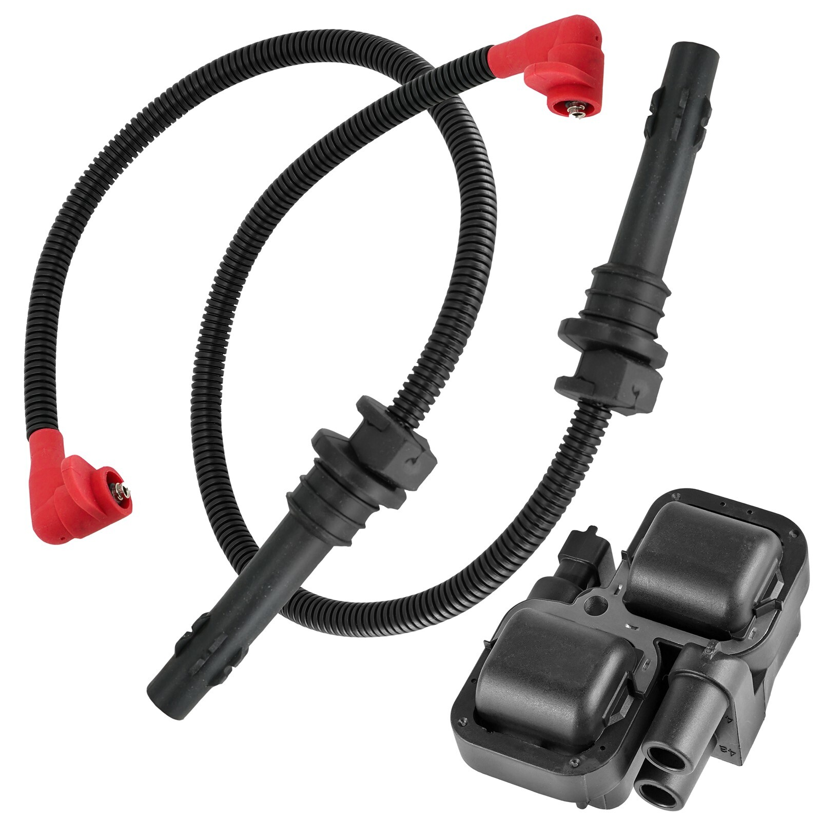 Ignition Coil with Spark Plug Wires for Polaris Ranger XP 900 2014-2019