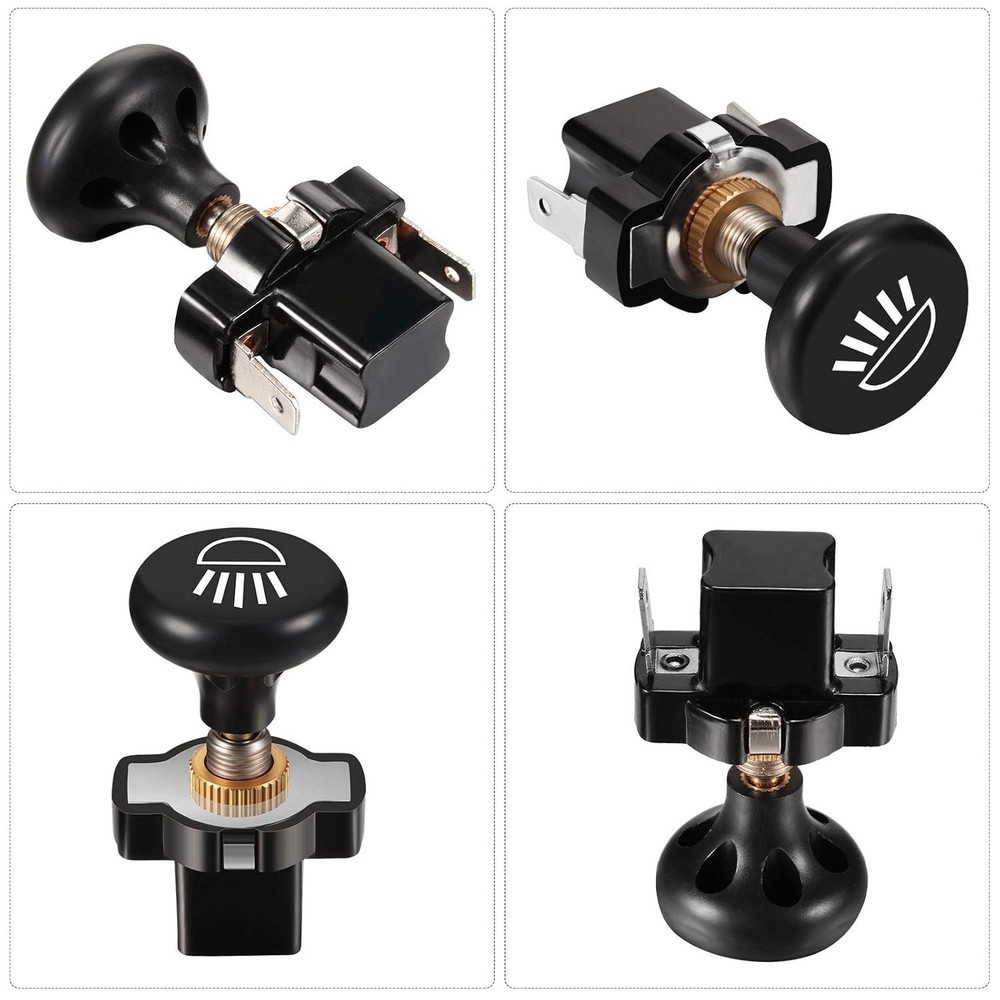 HESTYA 3 Pieces Golf Cart Light Switch Push Pull 12 Volt for...