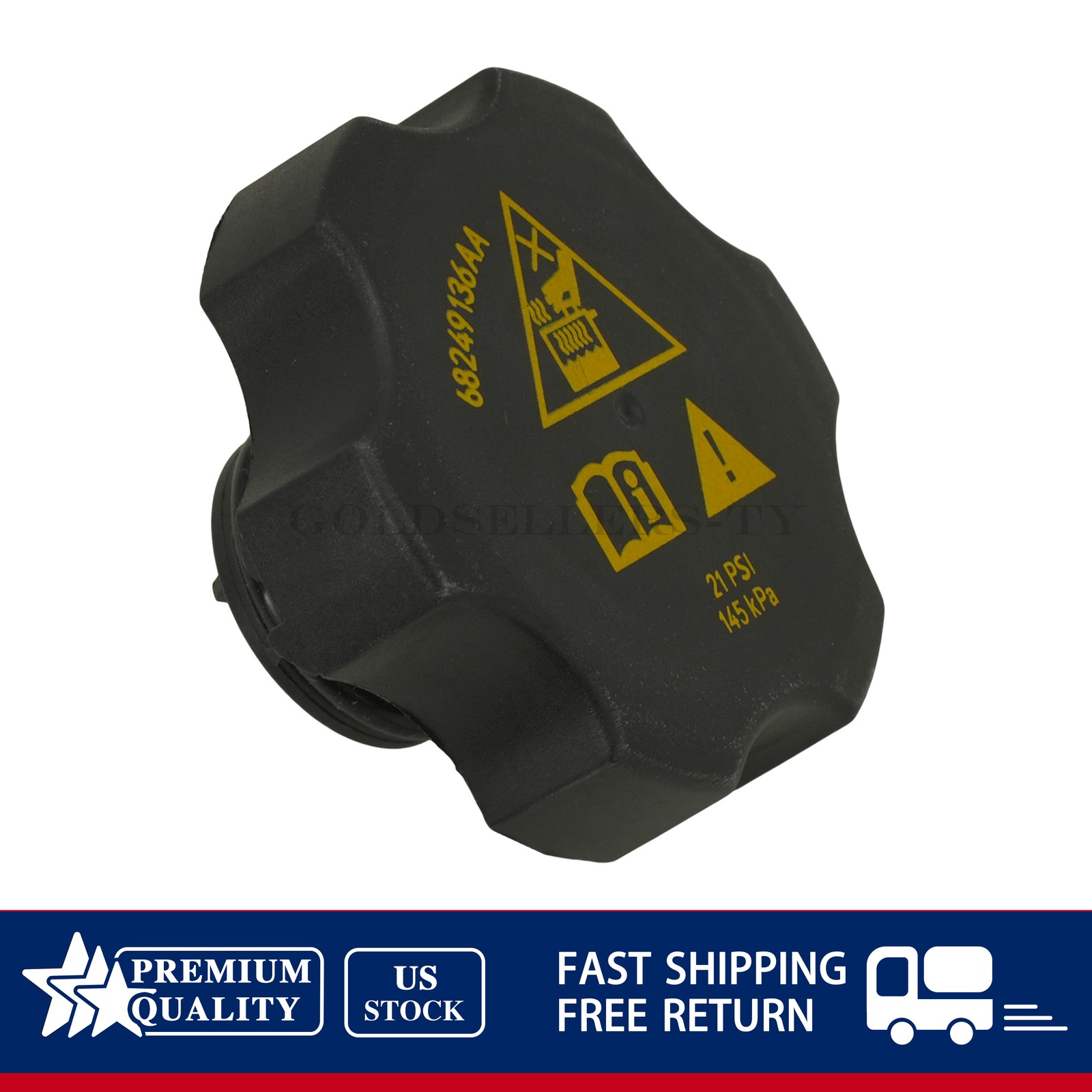 NEW Radiator Coolant Recovery Cap For Chrysler Dodge Jeep Ram 13-21 68442532AA