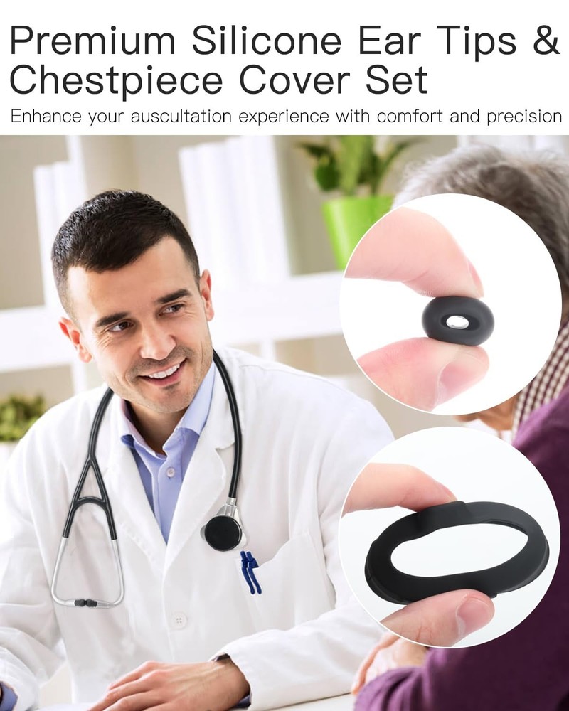 Stethoscope Replacement Accessories Set for EKO CORE 500™ Digital Stethoscope.