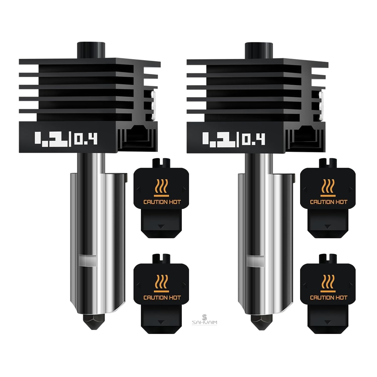 Upgraded 2Pcs 0.4mm H2D/H2S/H2C/P2S Hotend Kit for Bambu Lab H2 Series/P2S 3D...