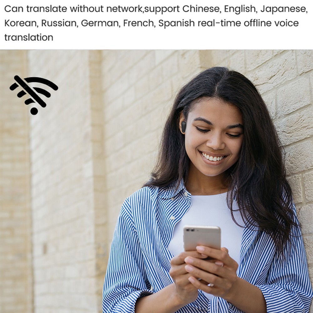 144 Language Translator Earbuds M8 Wireless Bluetooth Two Way Translator Device