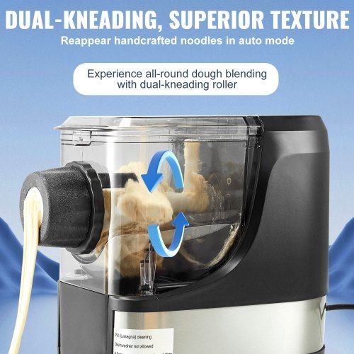 Electric Pasta Maker 150W Automatic Noodle Maker Machine with 8 Pasta