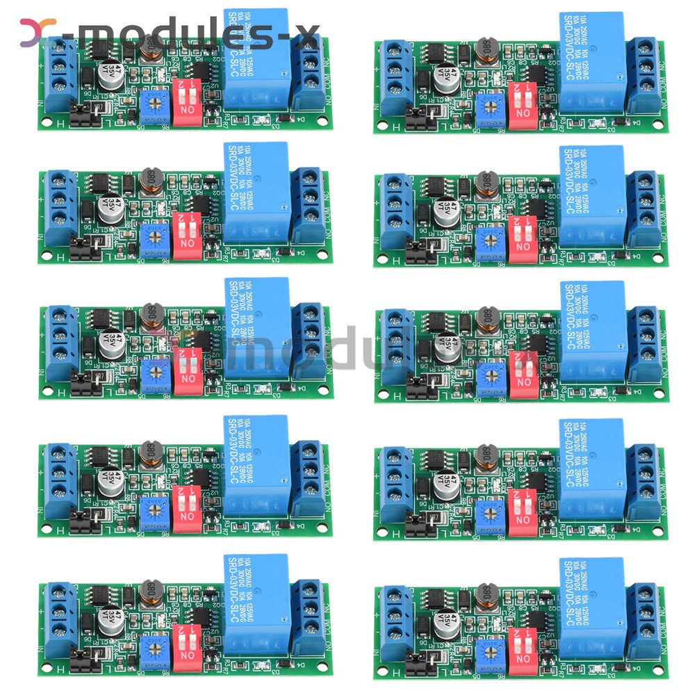 1-10PCS DC 4-30V 1 Way Power Adjustable Trigger Delay Relay Timer Control Module